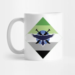 Blue Team Aro Flag Mug